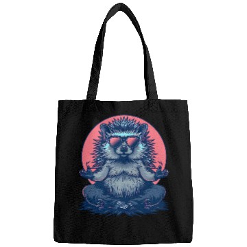 Discover Hedgehog Pet Funny Meditation Buddhist Zen Buddha Spirituality Bags