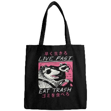 Discover Raccoon Pet Live Fast Eat Trash Opossum Raccoon Japanese Bags