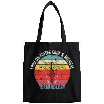 Discover Coffee Fun Run on Coffee Code and medicals Terminology medicals Coders Bags