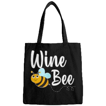 Discover Wines Fun Bee Wines Lover Funny Bumblebee Bags