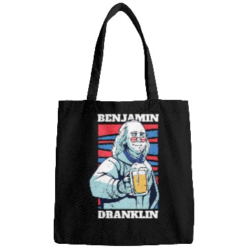 Discover Beer Fun Ben Franklin Drinking Beer Benjamin Dranklin Bags