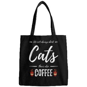Discover Coffee Fun Lover Funny Cat Mom Gift Idea Bags