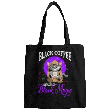 Discover Coffee Fun Black Coffee As Good As Black Magic Cat Cats Drink Bags