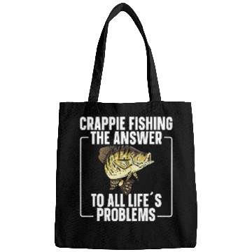 Discover Fishing Crappie Fisherman Crappie Fishing Funny Crappie Fish Fisher Bags