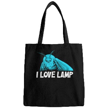 Discover I Love Lamp Moth 2Moth Meme Bags