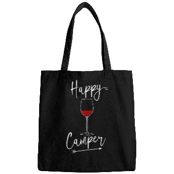 Discover Wines Fun Happy Camper Wines Glass Bags