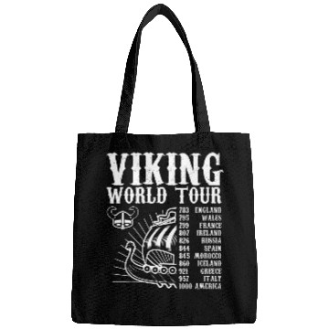 Discover viking world tour viking ship Design Bags