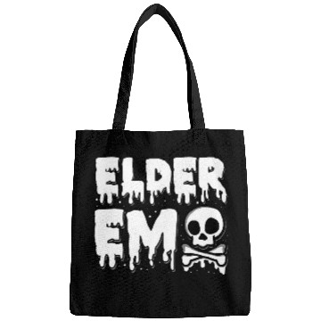 Discover Elder Emo Goth Skeletons Skull Dark Music Bags