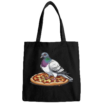 Discover Funny Pigeons And Pizza Birdwatching Pigeon Costume Bags