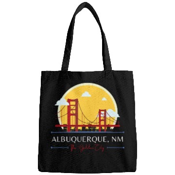 Discover Albuquerque NM GoldenGate Bridge Bad Geography Stupid Humor Bags