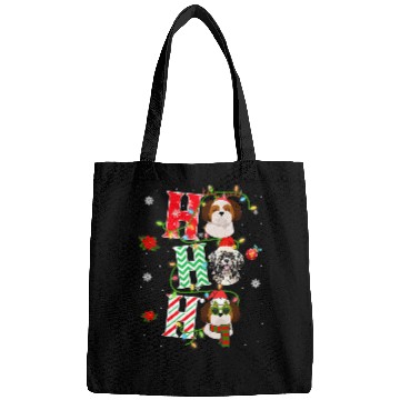 Discover Christmas Ho Ho Ho Shih Tzu Dog Funny xmass Dog Bags