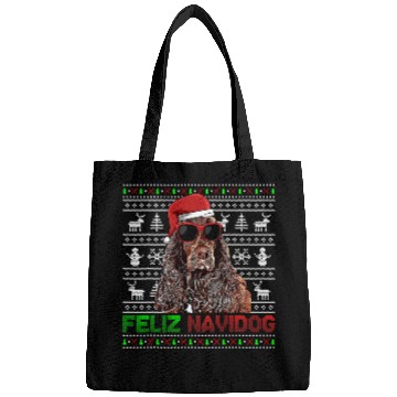 Discover Boykin Spaniel Dog Feliz Navidog Funny Christmas Bags