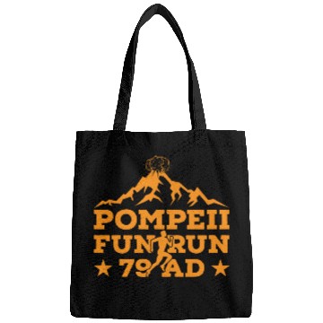 Discover Pompeii Fun Run Geography Volcanologist Volcanology Apparel 1 Bags