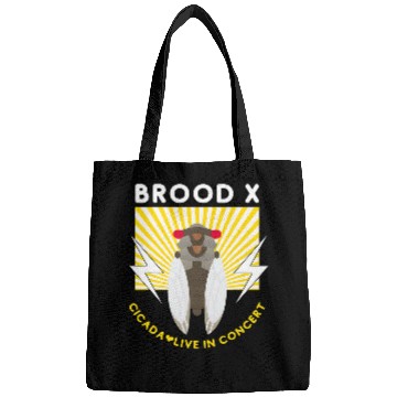 Discover Cicada Live In Concert Brood X Cicada Invasion Graphic Bags