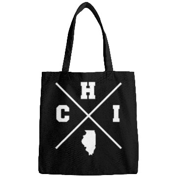 Discover Classic CHI Chicago Crossmark State Outline Bags