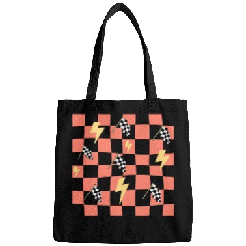 Discover Checker Flag Auto Racing Speedway Racetrack Race Gear Bags