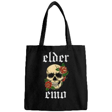 Discover Elder Emo Funny Emo Music Fan Scene Alternative 90s Kids Pun 8 Bags