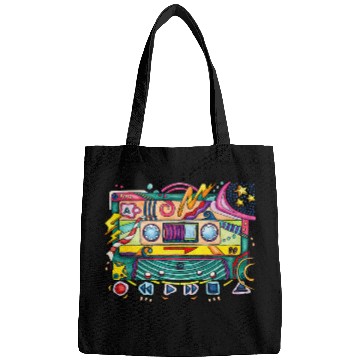 Discover 80s cassette tape retro music mixtape Bags