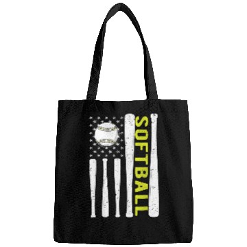 Discover American Flag Softball Team vintages USA Bags