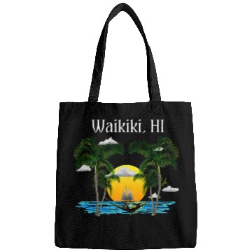 Discover Waikiki Hawaii Paradise Bags