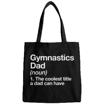 Discover Gymnastics Dad Definition Funny Sports Bags