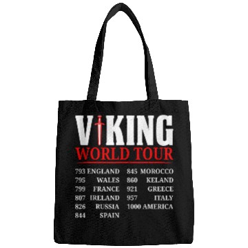 Discover Viking World Tour Norse Mythology Gift Historical Era Bags