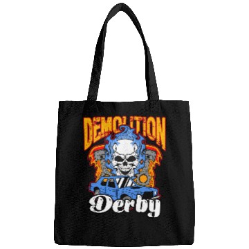 Discover Demolition Derby Skull Crash Car Racing Driver Bags