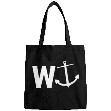 Discover W Anchor Funny Wanker Sailing Boating Slang Bags
