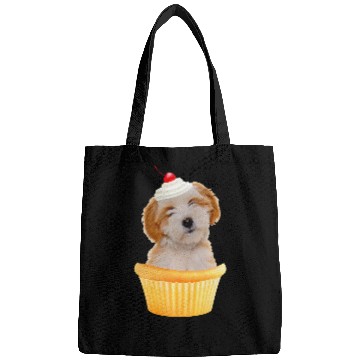 Discover Cupcake Puppy Tibetan Terrier Bags