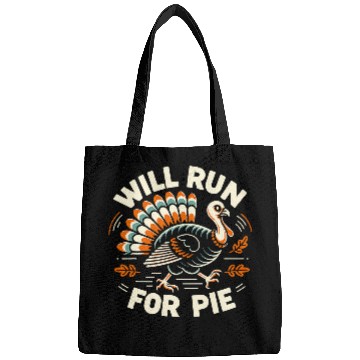 Discover Will Run for Pie Turkey Trot Running Thanksgiving Bags