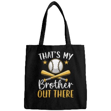 Discover Baseball Brother Baseball Player Brotherhood Sibling Bro 1 Bags