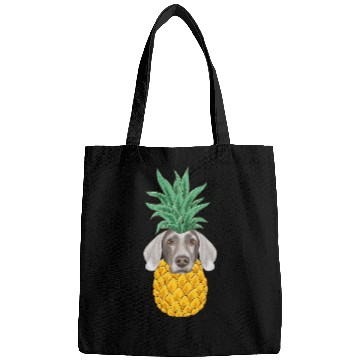 Discover Funny Weimaraner pineapples Dog Bags