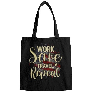 Discover Work Save Travel Repeat Raises Boys Family Gathering Bags