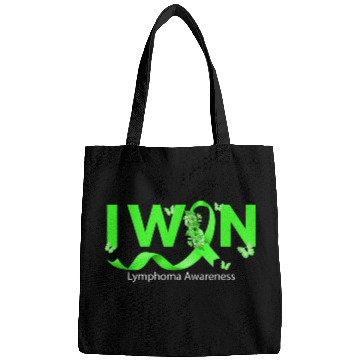 Discover Butterfly I Win Lime Green Ribbon Lymphoma Awareness Bags