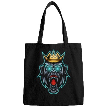 Discover Owl Pet Gorilla Face Angry Growling Scary Silverback Gorilla King Bags