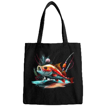 Discover Multi Color Fish Cool Design Graphic Fisherman Bags