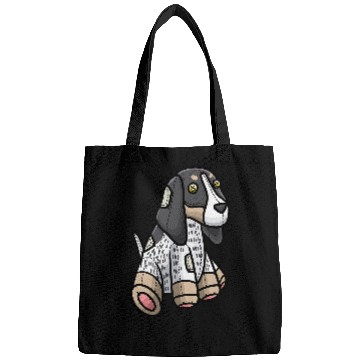 Discover Bluetick Coonhound Dog Stuffed Animal Design Bags