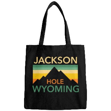 Discover Retro Jackson Hole Wyoming vintages Hiking Mountains Pride Bags