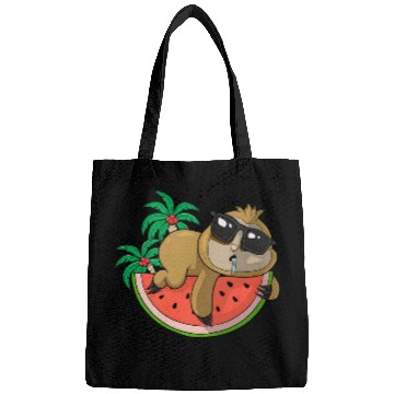 Discover Sloth Pet chills on melon Summer Bags