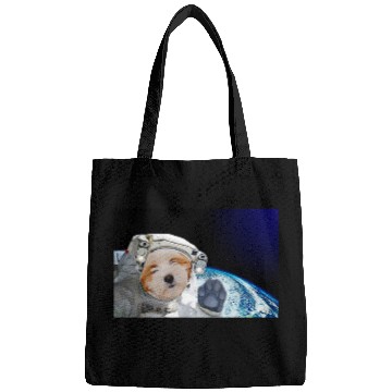 Discover Dog in Space Tibetan Terrier Bags