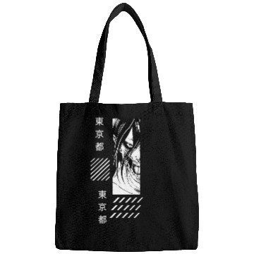 Discover AOT Eren anime manga comic fan art style clothing Bags