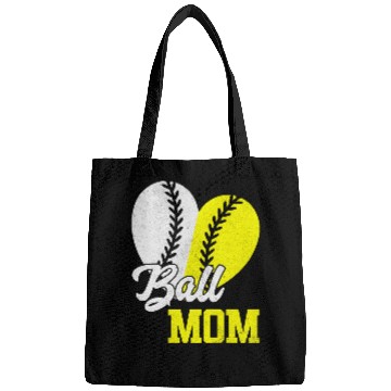 Discover Baseball Mom Ball Mom Mother Softball Cheer Mom 1 Bags