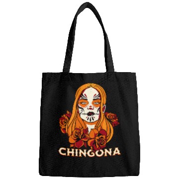 Discover Womens Chingona Dia de los Muertos Floral Sugar Skull Latina Boss Bags