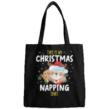 Discover Sloth Pet This Is My Christmas Napping Funny Sleeping Sloth Bags