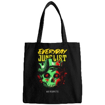 Discover Skeletons Skulls Drum N Bass Music Liquid Skull Jungle EDM DnB Skull Bags