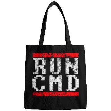 Discover RUN CMD distressed pixel style Bags
