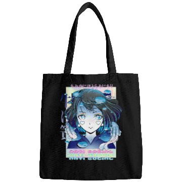 Discover Antisocial Sad Anime Waifu Girl Pastel Lofi Indie Aesthetic Bags
