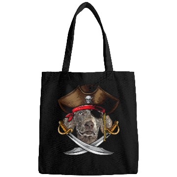 Discover Funny Weimaraner Dog Pirate Captain Halloween Bags