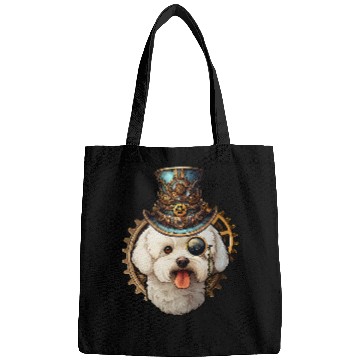 Discover Victorian Steampunk Bichon Frise Bags