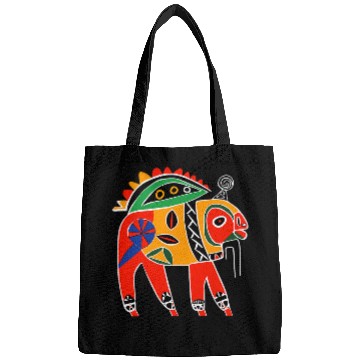 Discover Bison Native American Pacific Northwest Coast Art Style 1 Bags